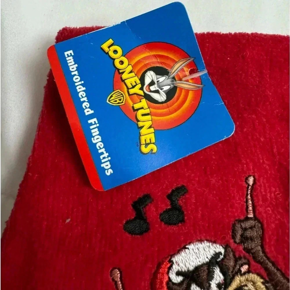 Vintage 2001 Tasmanian Devil Christmas Hand Towels NWT Cartoon Network Looney - Picture 3 of 7